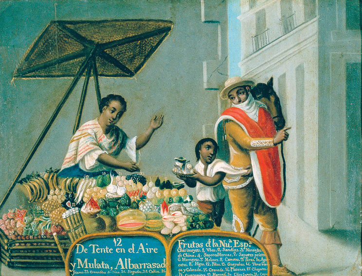 castas con frutas