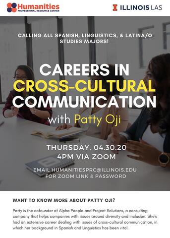 Online career workshop: Careers in Cross-Cultural Communication with Patty Oji