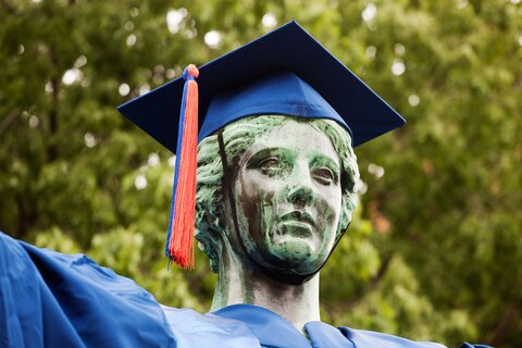 alma mater with graduation cap