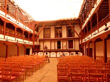 Photo recreated seventeenth century outdoor theater in Spain