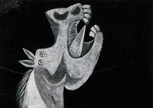 Picasso's Guernica horse 